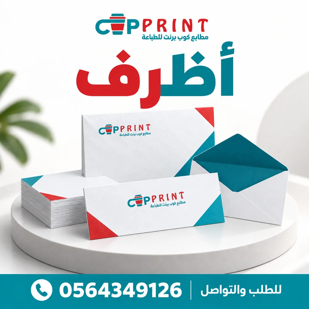طباعة أظرف مراسلات بمختلف المقاسات